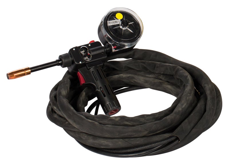 ESAB TWECO 10271397 MIG Spool Gun for Rebel 215ic MultiProcess Welder 023 035 Welding Wire 160 Amp 12 Direct Connect Cable Heavy Duty Drive Motor Impact Resistance Handle - Image 2