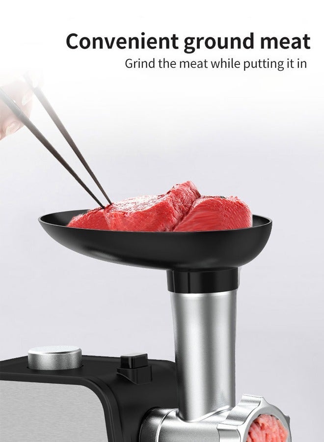 آر إيه أف مفرمة اللحم ، [2000 واط كحد أقصى] الاشياء السجق الثقيلة الكهربائية مع شفرات من الفولاذ المقاوم للصدأ و 2 لوحات طحن ، أنبوب السجق وكيب كيت ، وظيفة عكسية ، للاستخدام التجاري والمنزلي ، ر. 3392 - Image 5