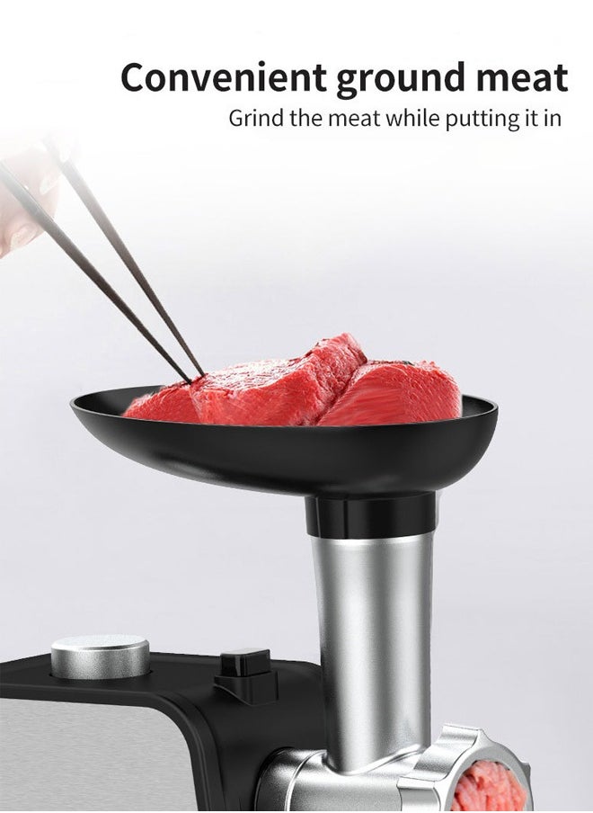 RAF - Electric Meat Grinder,Meat Mincer Chopper Machine Multifunctional with 2 Grinding Plates,Sausage Stuffer Tubes & Kubbe Attachments, Reverse Function,Stainless Steel Meat Grinders for Home Use R.3392 - Image 1