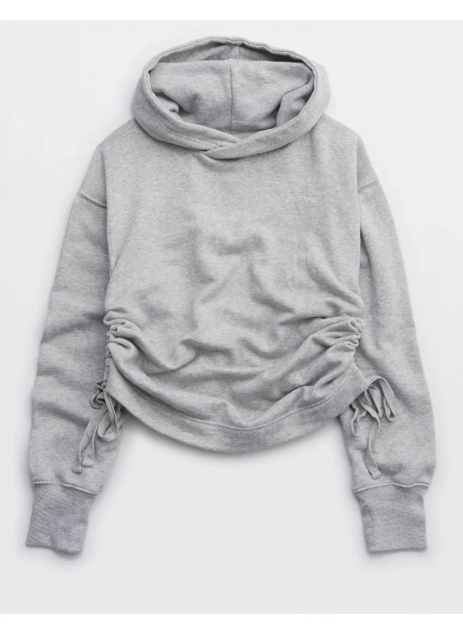 Aerie Ruched Cuff Sleeve Hoodie