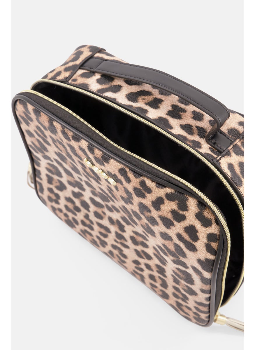 Gola  Women Animal Print Cosmetic Bag, Multicolor  - Image 3