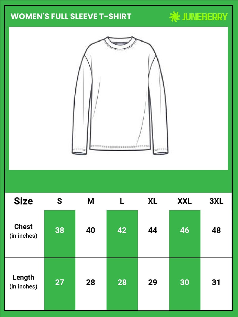 JUNEBERRY® Cotton Round Neck Regular Fit Solid Core Full Sleeve T-Shirt Combo for Women & Girls (Pack of 2) (PO2_JB_FS_SW_CR_XXL) - Image 5