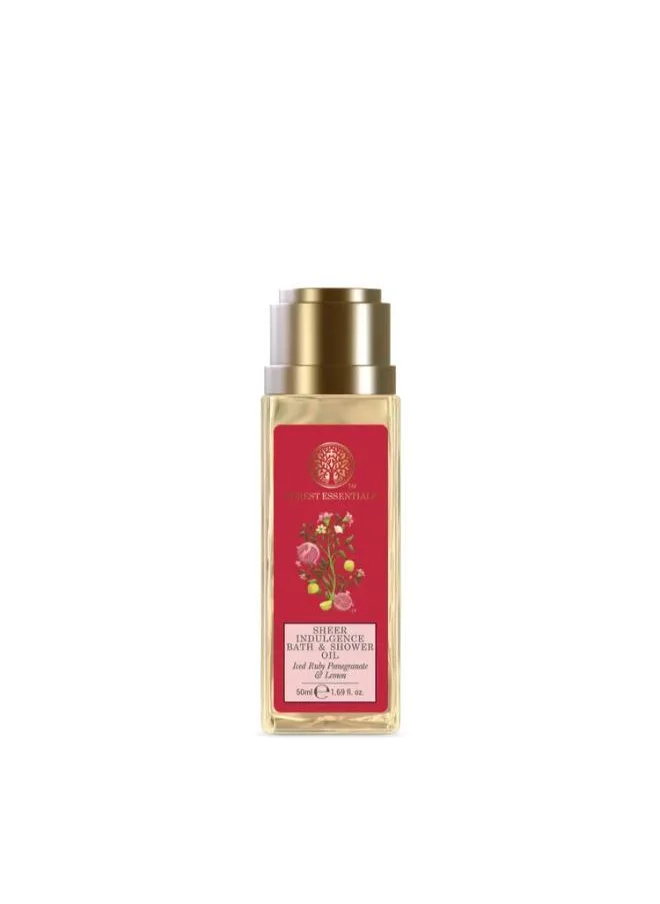 Forest Essentials Sheer Indulgence Bath And Shower Oil Iced Ruby Pomegranate & Lemon
