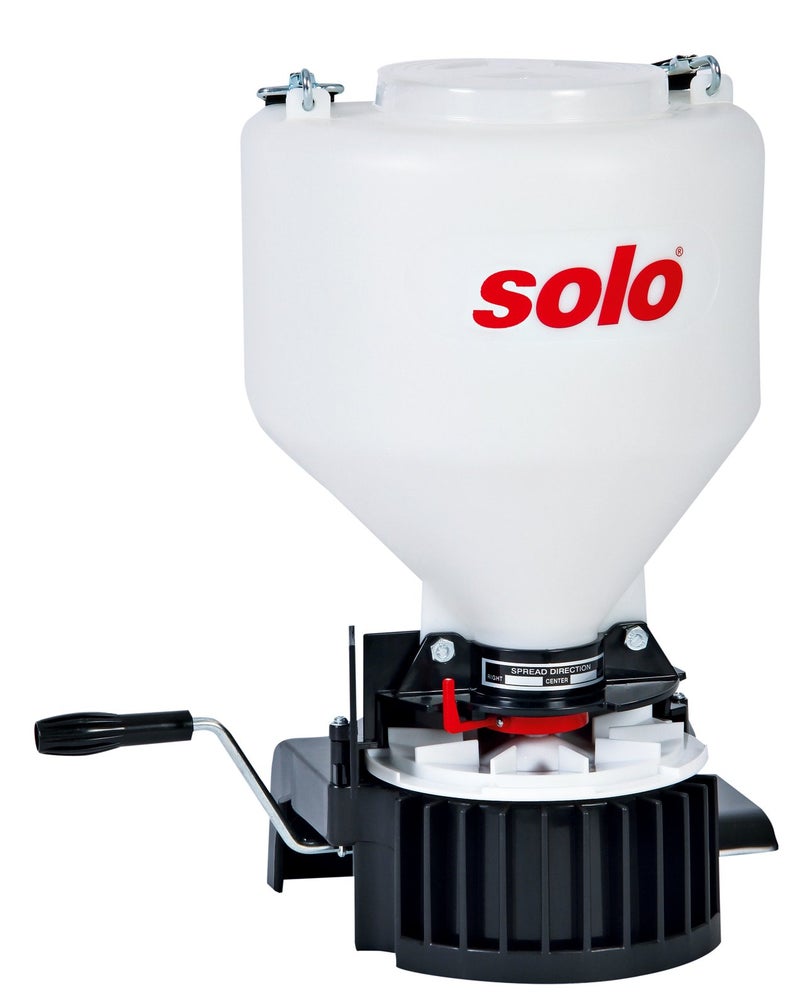 SOLO Inc. Solo 421 20-Pound Capacity Portable Chest-mount Spreader with Comfortable Cross-shoulder Strap - 421S, White, 20lb - Image 1