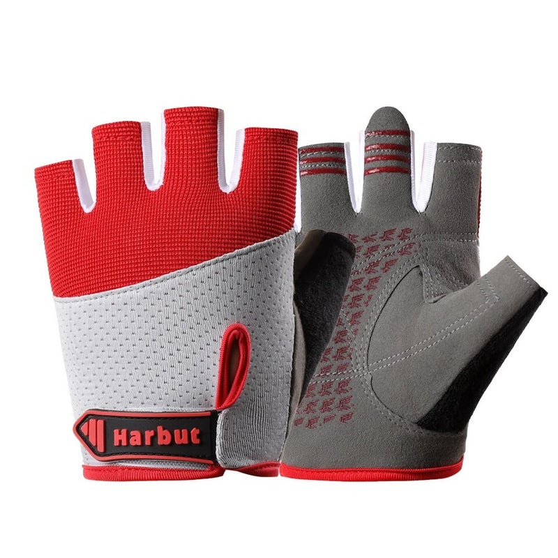 Sports Gloves With Air Cushion Anti Slip Wear Resistant Protection For Fitness Cycling And Outdoor Activities - Image 1