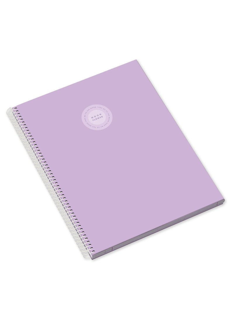 Ambar 1-Piece A4 Size Spiral Notebook Hard Cover Single Lined Ruling Assorted Designs - Image 1