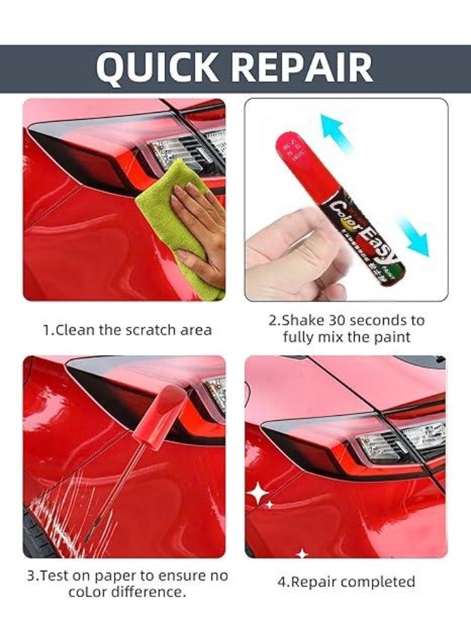 إصلاح الخدش الطلاء السيارة,ملحقات السيارة لمس الطلاء للسيارات,لمس الطلاء القلم,إصلاح الخدش السيارة,السيارة لمس الطلاء,إصلاح رقاقة الطلاء,تلمس الطلاء للسيارات المختلفة لإصلاح الخدش (الأحمر) - Image 3