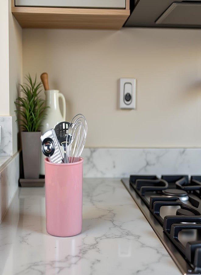 Reston Lloyd Calypso BasicsMultipurpose Cookware Storage Crock, Kitchen Countertop & Office Desk Organization, Durable & Food Safe BPA-Free Plastic, Pink - Image 3