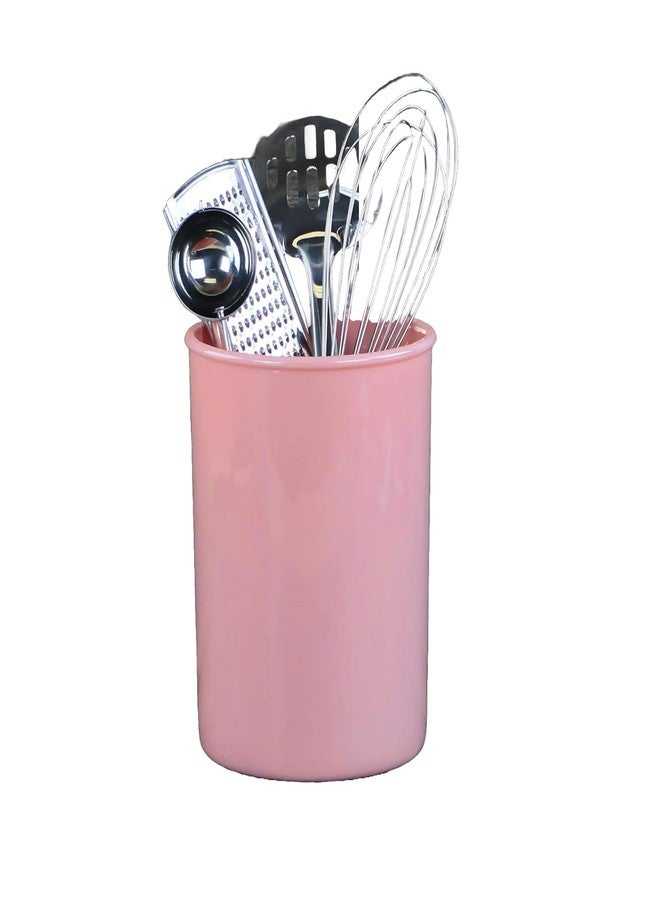 Reston Lloyd Calypso BasicsMultipurpose Cookware Storage Crock, Kitchen Countertop & Office Desk Organization, Durable & Food Safe BPA-Free Plastic, Pink - Image 4