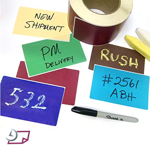 NextDayLabels ملصقات مستطيلة 500 من NextDayLabels (3" × 5") - لفة ملصقات ترميز الألوان - ملصقات نقل للصناديق، ملصقات جرد ملونة للتعبئة، التنظيم، والتخزين (بوردو) - Image 4
