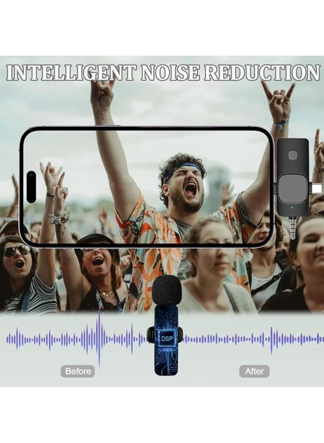 ARNOTEC - 3 in 1 Wireless Lavalier Microphone for iPhone, Android & Camera, USB-C Mini Microphone with Noise Reduction for YouTube, Live Stream, TikTok, Vlogs, Video Recording - Image 1
