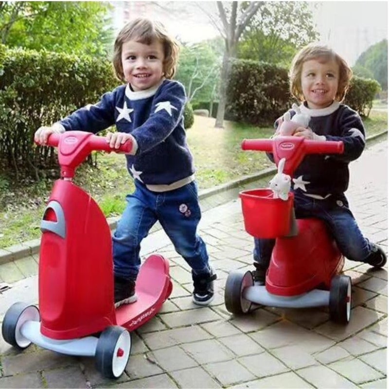 Radio Flyer Ride-On Scooter with Seat for Toddlers, Red - Image 2