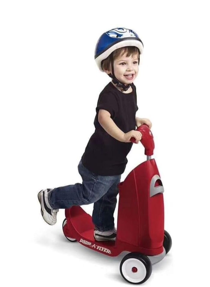 Radio Flyer Ride-On Scooter with Seat for Toddlers, Red - Image 5