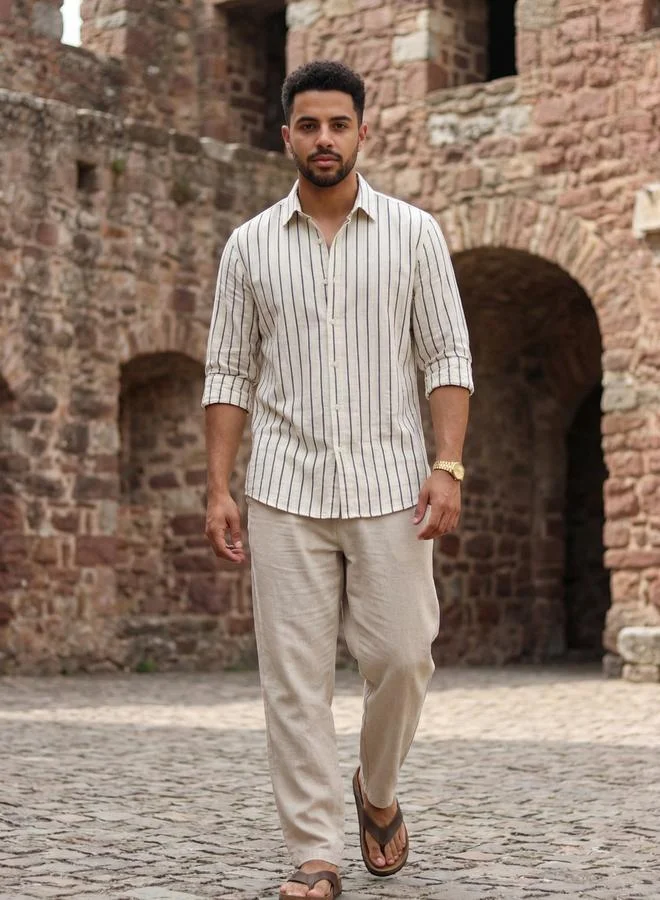 ترولوم Men Comfort Striped Casual Shirt