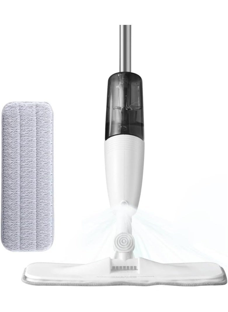 Rakzai Spray Mop with Water Tank, Flat Floor Mop with Fine Mist Spray, Microfiber Cleaning Pad, Refillable Bottle, 360° Rotating Head, Lightweight Floor Cleaner for Home & Office - Image 1