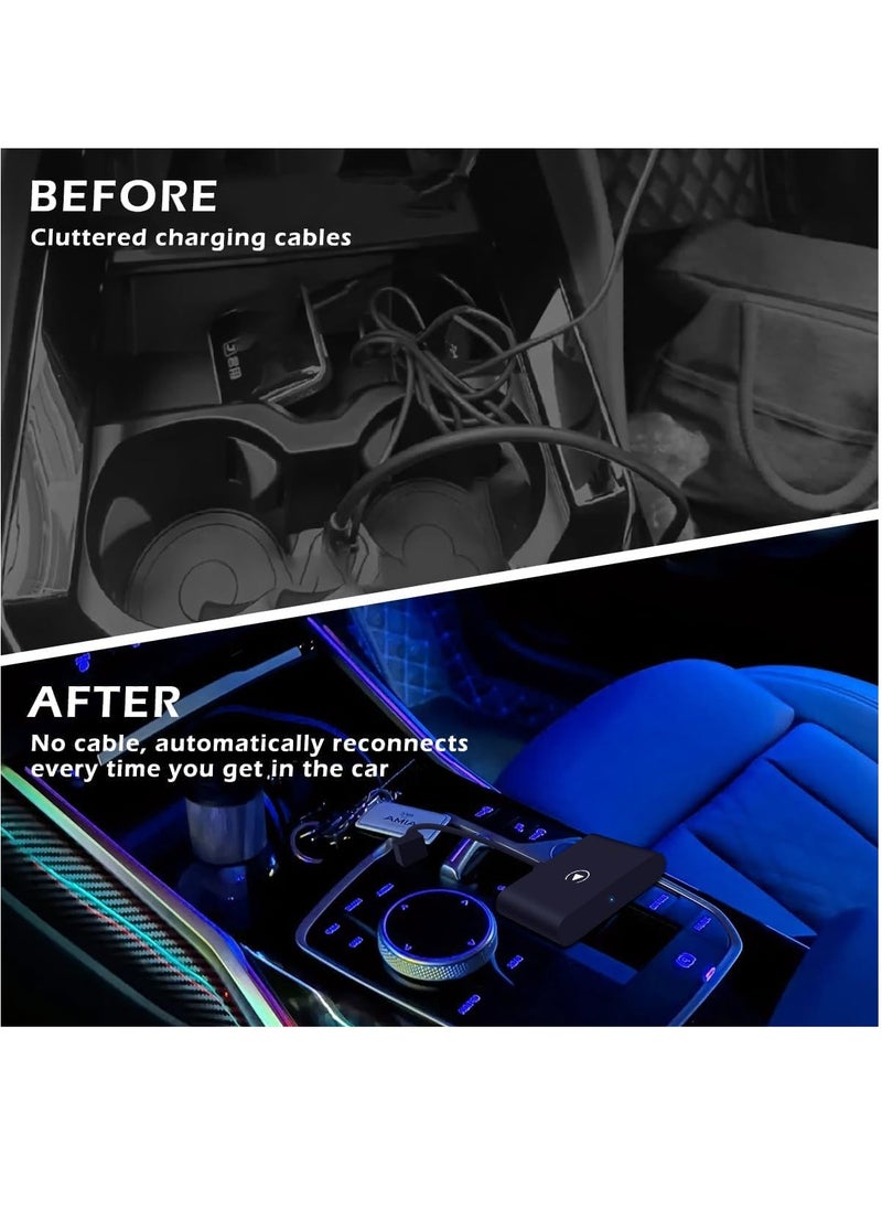 Generic - Wireless Carplay Adapter Apple Carplay Wireless Adapter Convert Wired to Wireless CarPlay Dongle for Wireless Control Plug & Play Fit for Cars from 2015 & iPhone - Image 1
