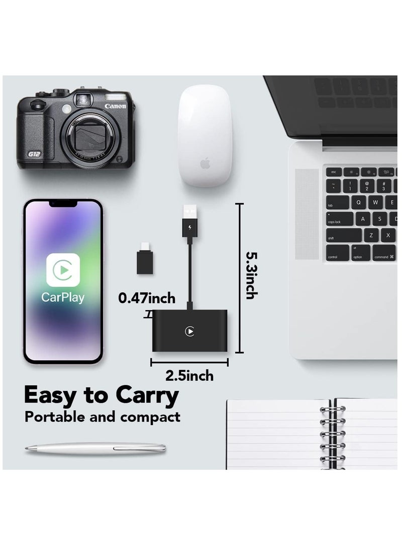 Generic - Wireless Carplay Adapter Apple Carplay Wireless Adapter Convert Wired to Wireless CarPlay Dongle for Wireless Control Plug & Play Fit for Cars from 2015 & iPhone - Image 1
