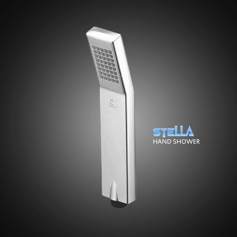 CUROVIT CUROVIT Stella Set of 2 ABS Hand Shower Telephonic Shower in Chrome Finish with ABS Holder and 15 Mtr Stainless Steel Flexible Tube for Bathroom Bathroom Cleaning Set of 2 - Image 2