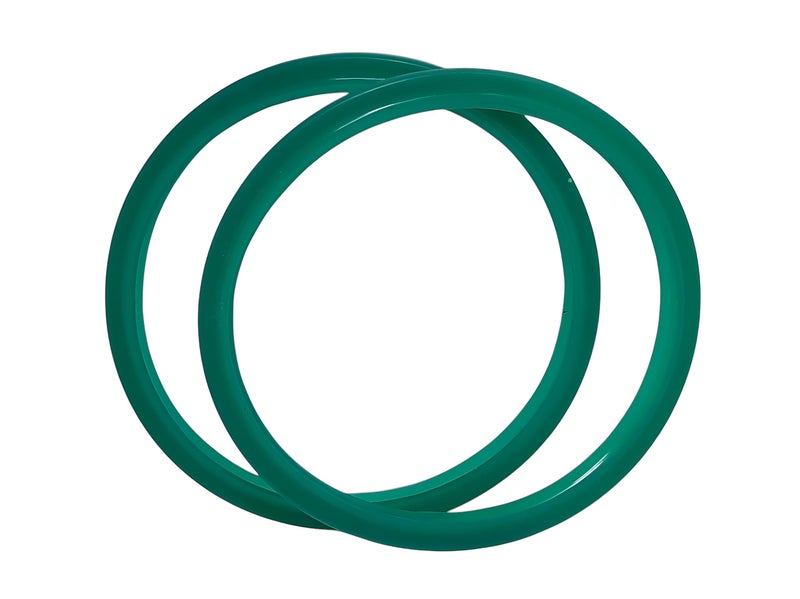 AJS spares- 2PCS BUTTERFLY SS Cooker Gaskets | For Outer Lid Cooker Models "CUTE/CURVE/BLUELINE" of Capacity-3.5Liter, 5Liter & 5.5Liter only | Silicon - Image 1