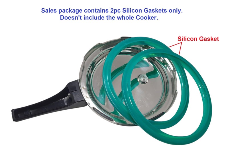 AJS spares- 2PCS BUTTERFLY SS Cooker Gaskets | For Outer Lid Cooker Models "CUTE/CURVE/BLUELINE" of Capacity-3.5Liter, 5Liter & 5.5Liter only | Silicon - Image 4