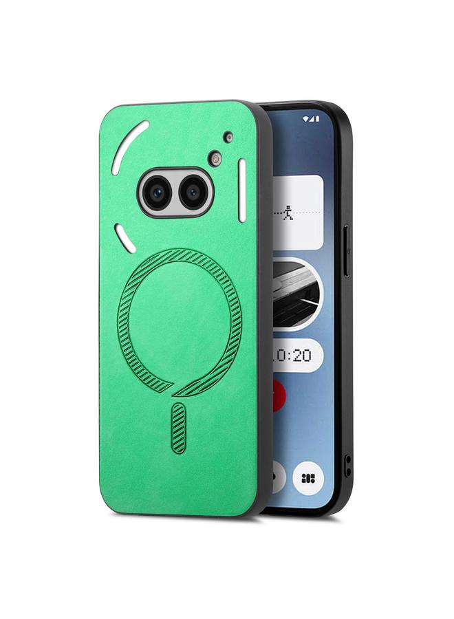 اس-توب جراب لهاتف Nothing Phone 2a بلون سادة وغطاء خلفي من مادة البولي يوريثان Magsafe بتصميم كلاسيكي - Image 1