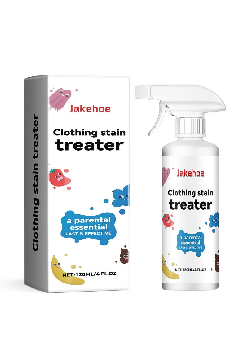 Jakehoe Grease Stain Remover for Clothes, 120ml Portable Fabric Oil Remover, Travel Size Cleaner for Laundry, Ideal for Clothes, Underwear, Carpets, Linens, and Baby Stains - Image 1