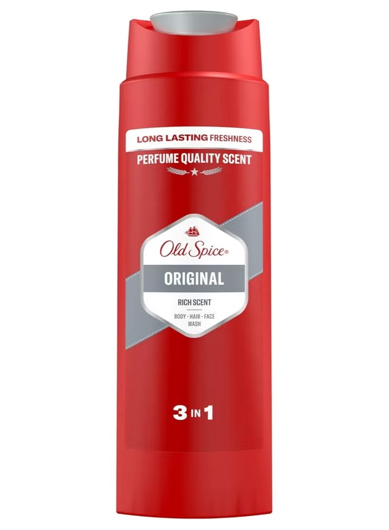 Old Spice Original Body, Hair and Face Wash 3 in 1 - 400ml