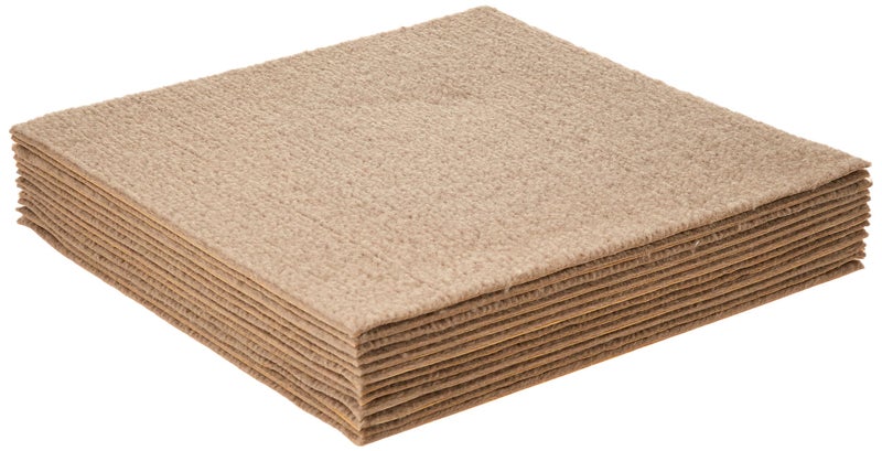 Nexus Self Adhesive 12Inch Carpet Floor Tiles 12 Tiles 12 x 12 Tan Peel Stick DIY Flooring for Kitchen Dining Room Bedrooms Bathrooms by Achim Home Decor