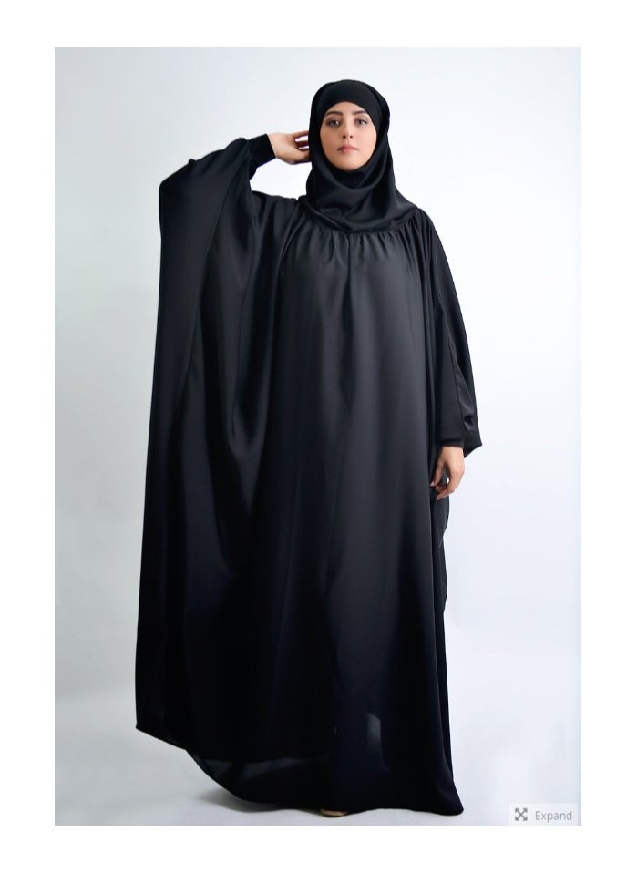 Long Sleeves Abaya With Hijab Black - pzsku/ZDB610EAFB3CA9CA1E593Z/45/_/1725956151/562ad308-9c81-4419-becf-680fa5385844