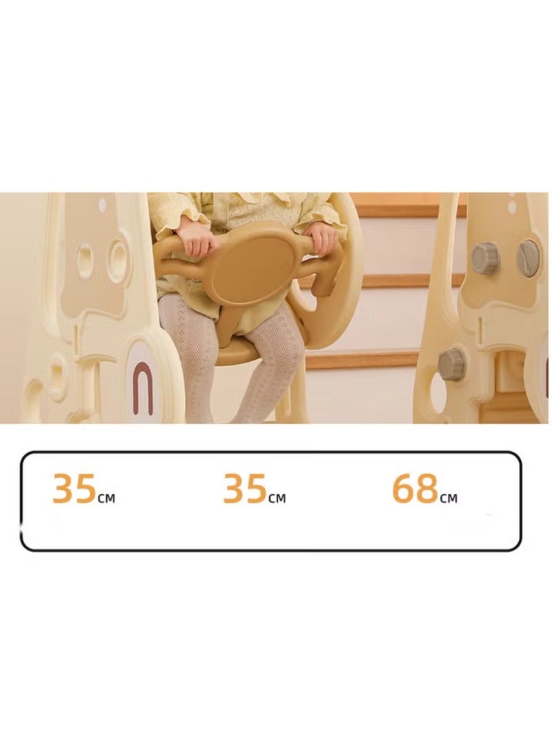 فول جوي مجموعة زحليقة وأرجوحة مع حلقة كرة سلة 3*1 للأطفال،مجموعة ملعب داخلي وخارجي للأطفال الصغار،مجموعة ألعاب تسلق للأطفال - Image 3