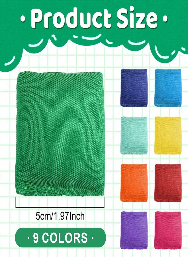 Vyndicca 60 PCS Mini Bean Bags for Kids, Nylon Bean Bags for Toss Games, Colorful Cornhole Beans Bag for Outdoor Yard Game, Hand Toss Games, Family Game, 2 x 2 Inch, 9 Colors - Image 2
