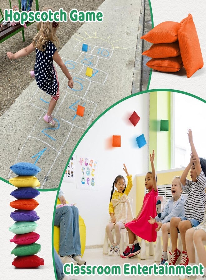Vyndicca 60 PCS Mini Bean Bags for Kids, Nylon Bean Bags for Toss Games, Colorful Cornhole Beans Bag for Outdoor Yard Game, Hand Toss Games, Family Game, 2 x 2 Inch, 9 Colors - Image 5