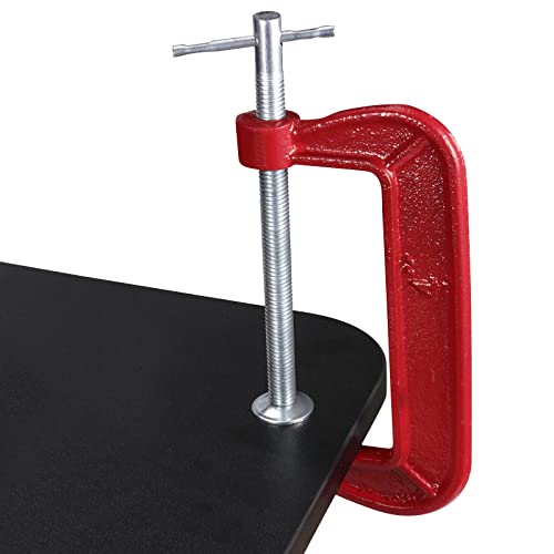 JAPCHET 8 Packs 4 Inches Red C Clamp, Malleable Iron C-clamp, Heavy-Duty C-Clamp for Metalworking, Woodworking, 4-Inch Max Jaw Opening, 2-Inch Throat Depth - Image 5