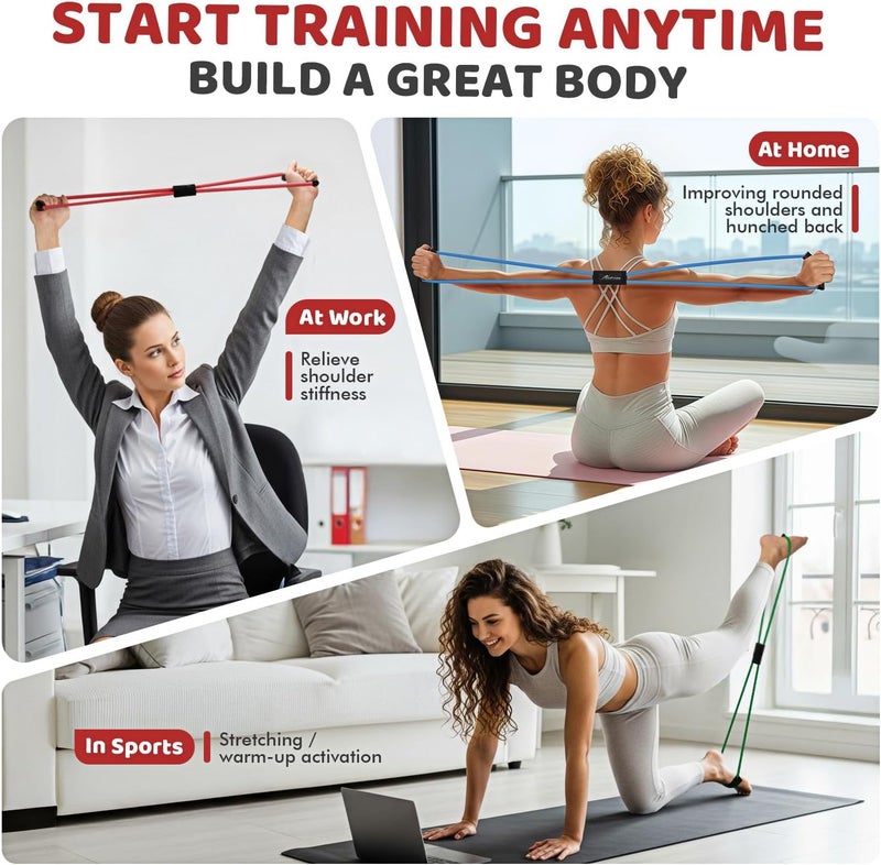 HPYGN Figure 8 Resistance Bands for Exercise and Fitness - Image 3