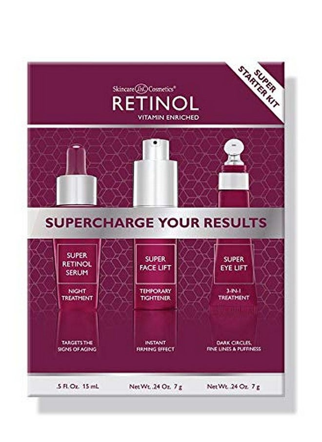 RETINOL - Retinol Super Starter Kit Supercharged With The Proven Power Of Vitamin A. Super Retinol Products Are Enriched With Vitamins C And E. - Image 1