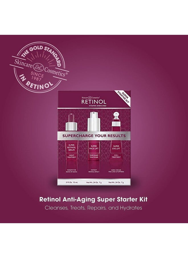 RETINOL - Retinol Super Starter Kit Supercharged With The Proven Power Of Vitamin A. Super Retinol Products Are Enriched With Vitamins C And E. - Image 1