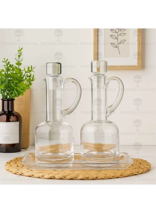 Paşabahçe طقم موزع زيت وخل باساباخه ديفي 250 مل - 2 قطعة - Image 1