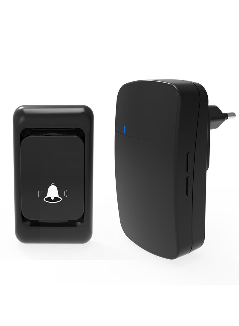 Wireless Home Doorbell with Ultra-Long Range Dingdong Remote Caller High Volume Waterproof Durable UK Plug