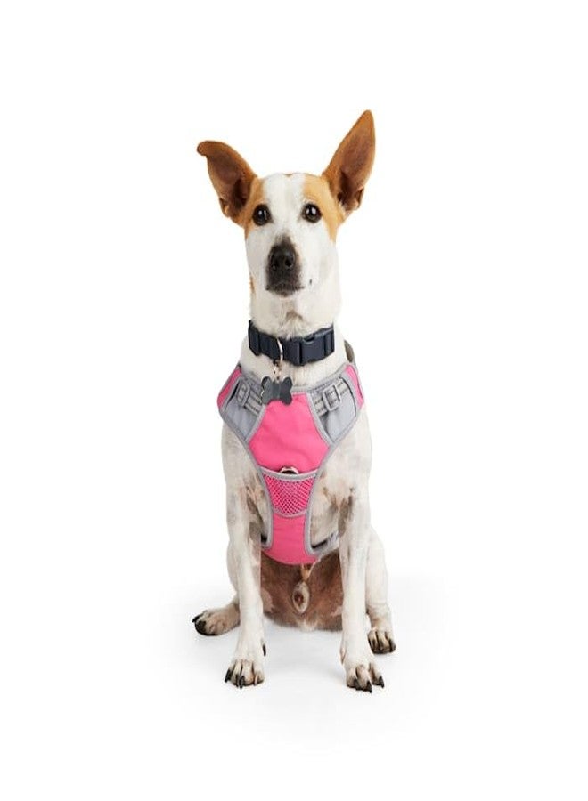 EveryYay by Petco Front Walking Reflective Dog Harness Pink X-Small - Image 1