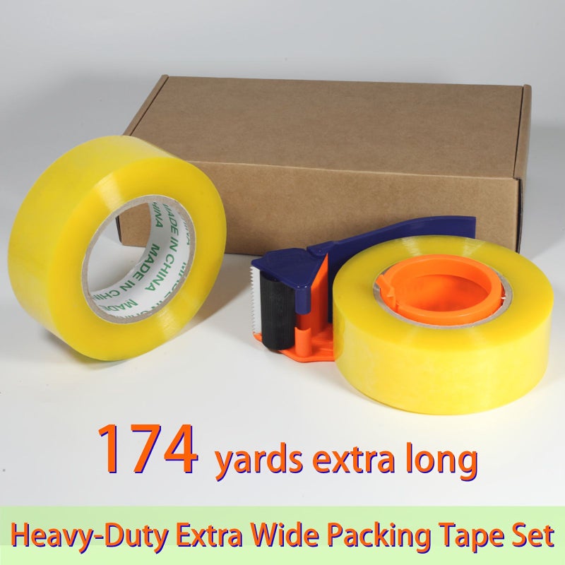 2 Rolls Clear Packing Tape 174 Yards High Adhesion Transparent Carton Sealing Tape For Moving Packaging - Image 1