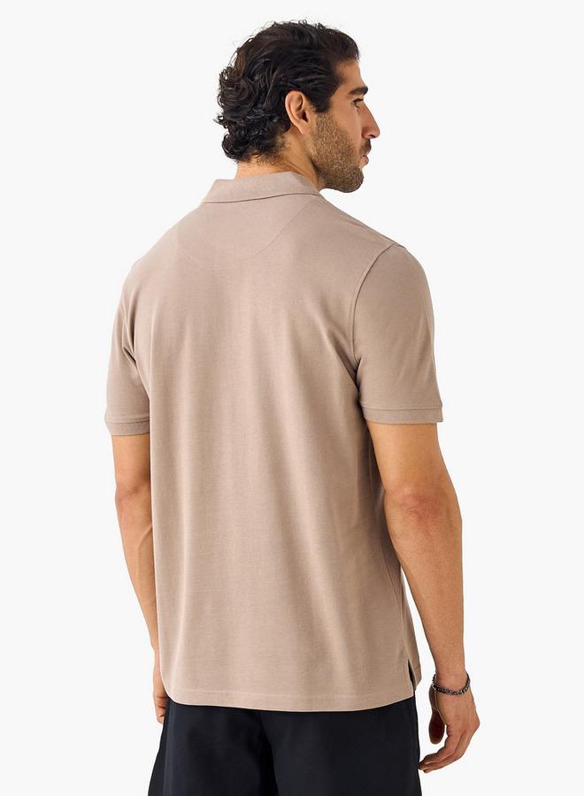 سبلاش فيڤ تيشيرت بولو بقصة عادية وأكمام قصيرة - Image 3