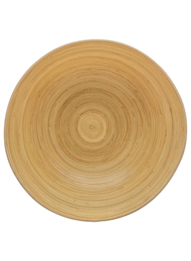 Five Simply Smart Bamboo Salad Bowl White and Brown 30 cm 154103B - Image 2