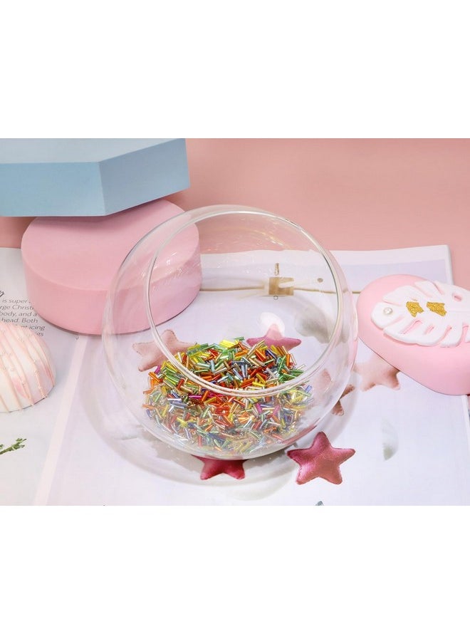 بنتا إنجل خرز Penta Angel 1100 قطعة / 50 جرام خرز بذور أنبوبي طويل صغير 2 × 6 مم خرز فاصل فضفاض صغير للحرف اليدوية لأقراط الأذن والأساور والقلائد وخرز الخصر لصنع المجوهرات (ألوان مختلطة)  - Image 3