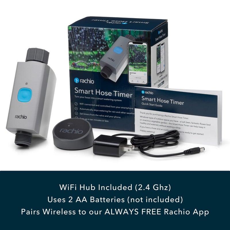 Rachio Smart Hose Timer (1 Valve + 1 WiFi Hub) â€“ App-Controlled Outdoor Faucet Timer, Quick Install & Scheduling, Expandable System - Image 3