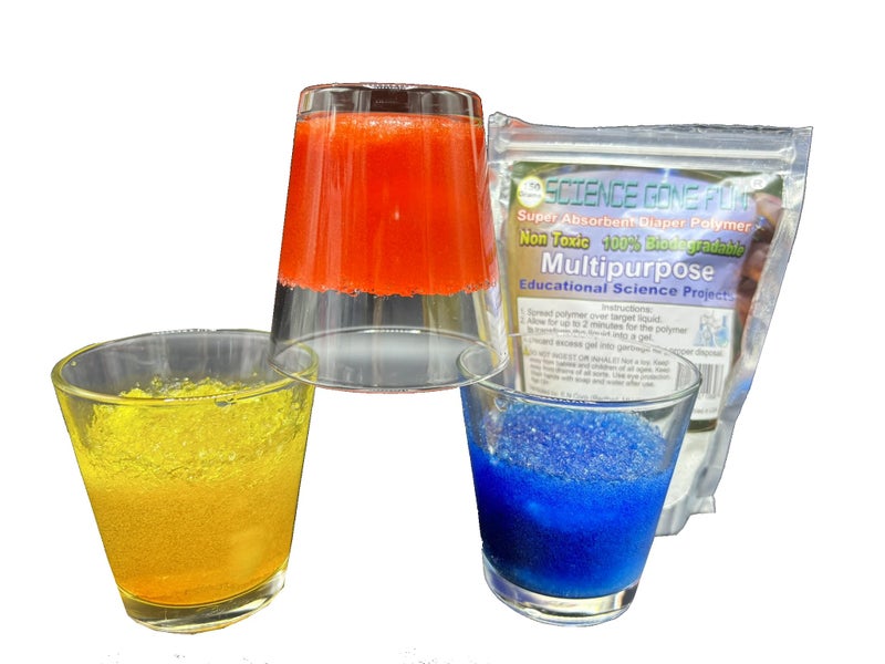 Science Gone Fun 150 Grams Sodium Polyacrylate Superabsorbent Diaper Polymer - Image 5