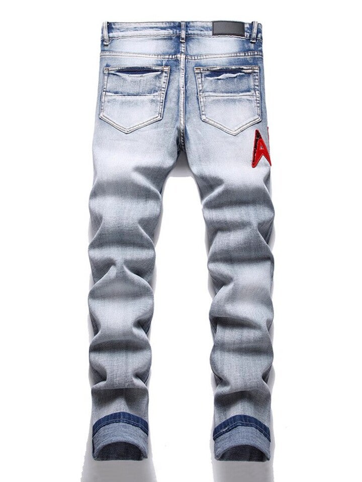 Unisex Classic Denim Jeans Loose Fit Daily Outdoor Wear - Image 3