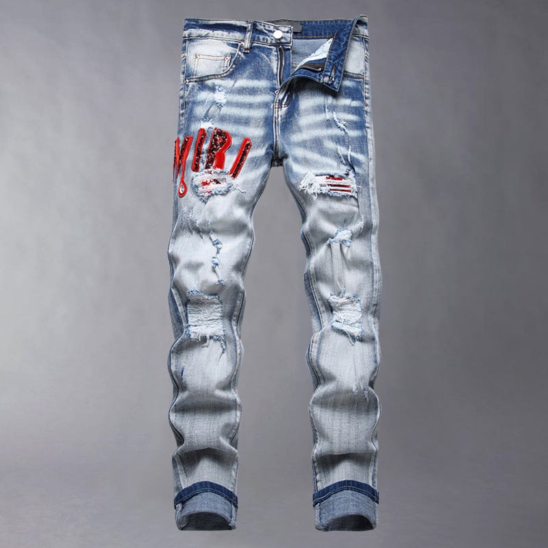 Unisex Classic Denim Jeans Loose Fit Daily Outdoor Wear - Image 2
