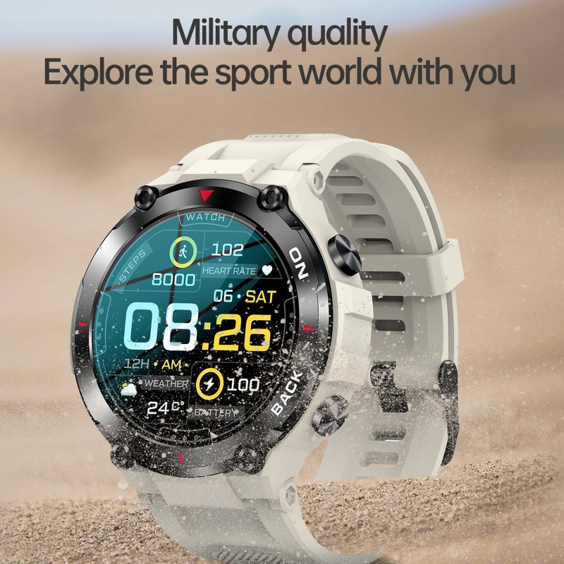 LEMFO K37 Smart Sports Watch 1.32'' 360*360px Full-touch Screen 40 Days Super Long Standby GPS Navigation IP67 Waterproof Fitness/Health Monitor Compatible with Android iOS - Image 4