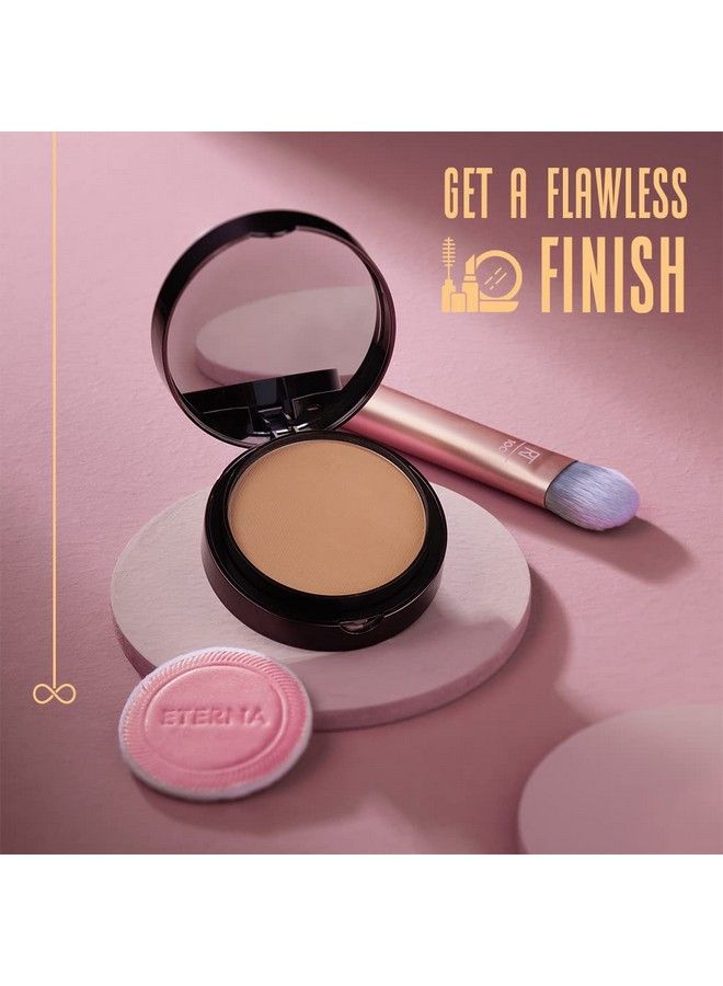 DAZLLER Eterna Sheer Glow Compact Powder Cream Sc Oil Control Formula Spf Pa++ Satin Finish Enriched With Vitamin E Almond & Avocado Oils Vegan - Image 5