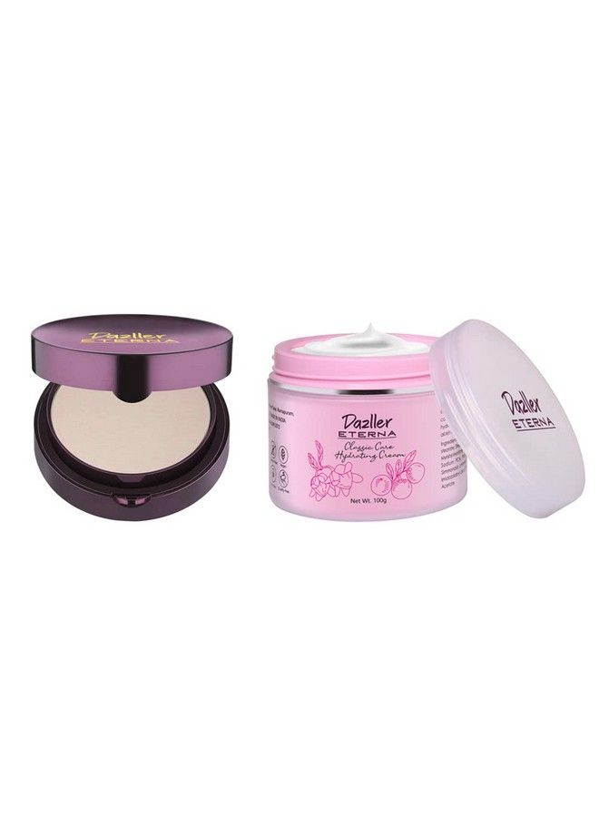 DAZLLER Eterna Sheer Glow Compact Powder Cream Sc Oil Control Formula Spf Pa++ Satin Finish Enriched With Vitamin E Almond & Avocado Oils Vegan - Image 2